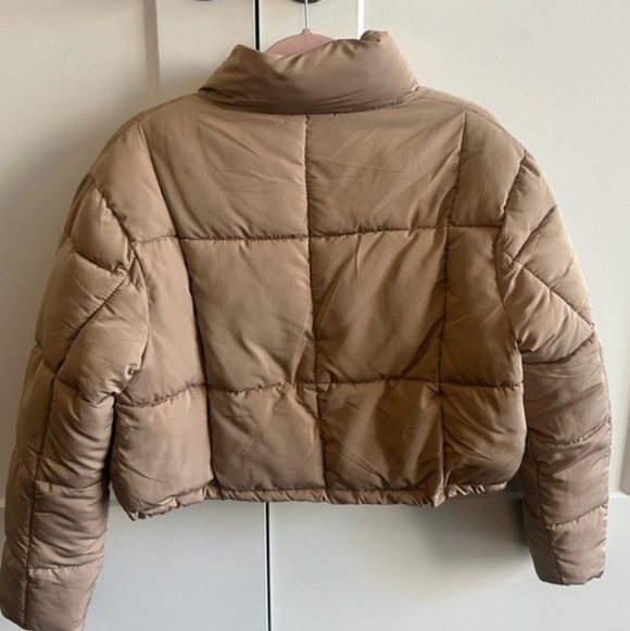 Love Tree Women's Tan Puffer Jacket - Picture 2 of 4